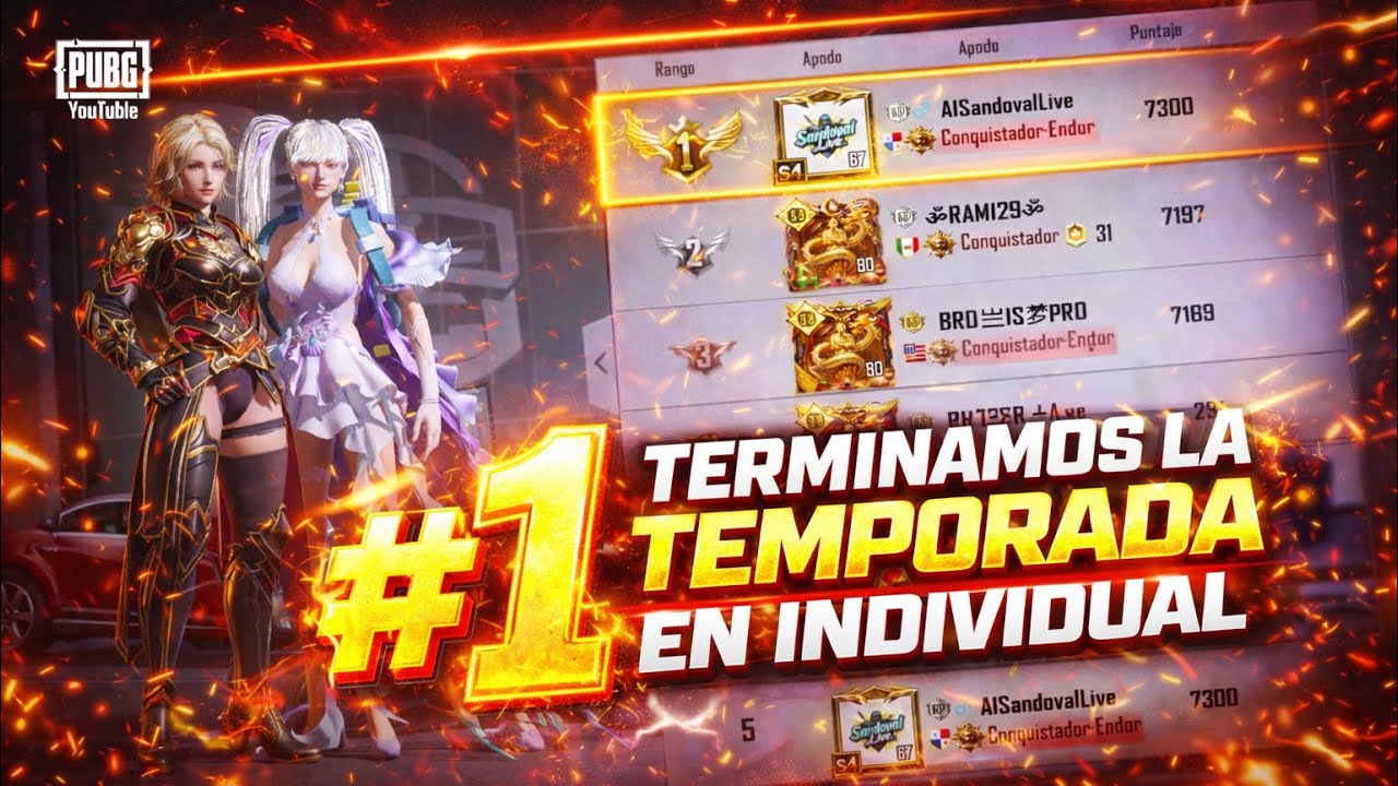 🔥 TERMINÉ TOP 1 EN INDIVIDUAL | Conquistador #1 Norteamérica | PUBG Mobile