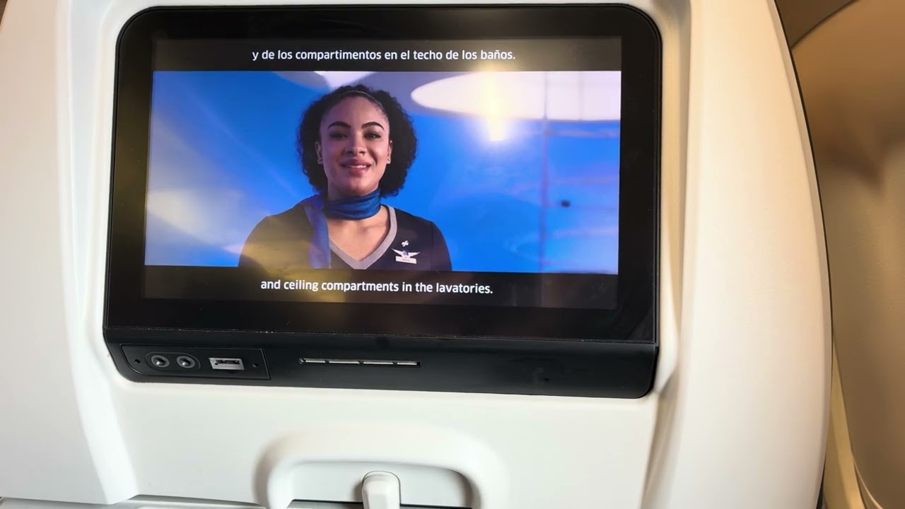 Safety video United Airlines B757-200