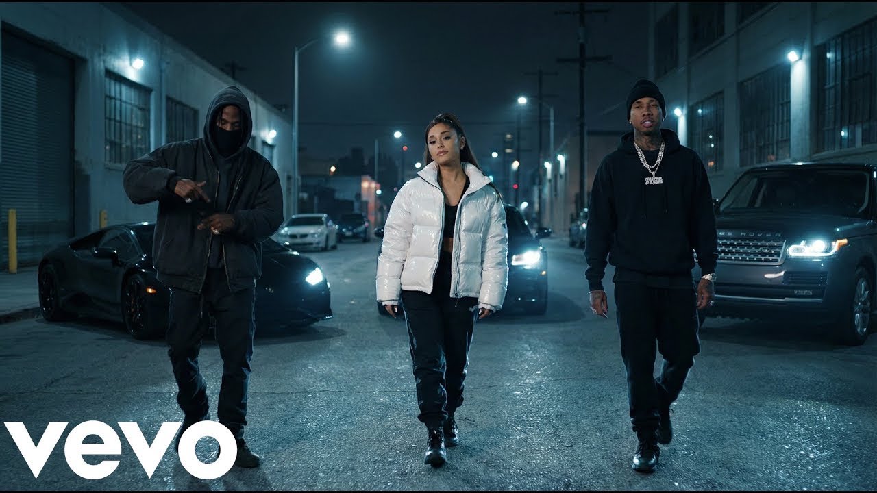 Rihanna, Travis Scott, Ariana Grande - Moon After Dark ( ft. Tyga, Drake ) |  Official Lyrics Video)