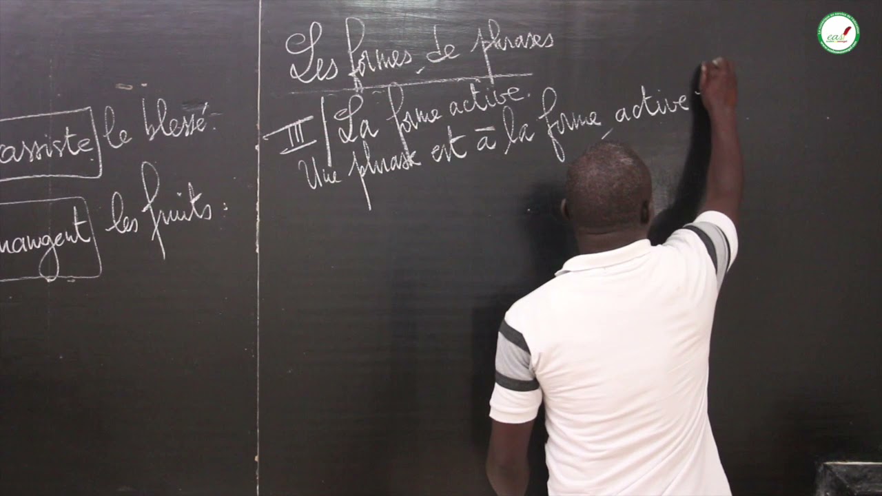 Cours - Sixième - Français : les formes de phrase / Suite / M. Ngom