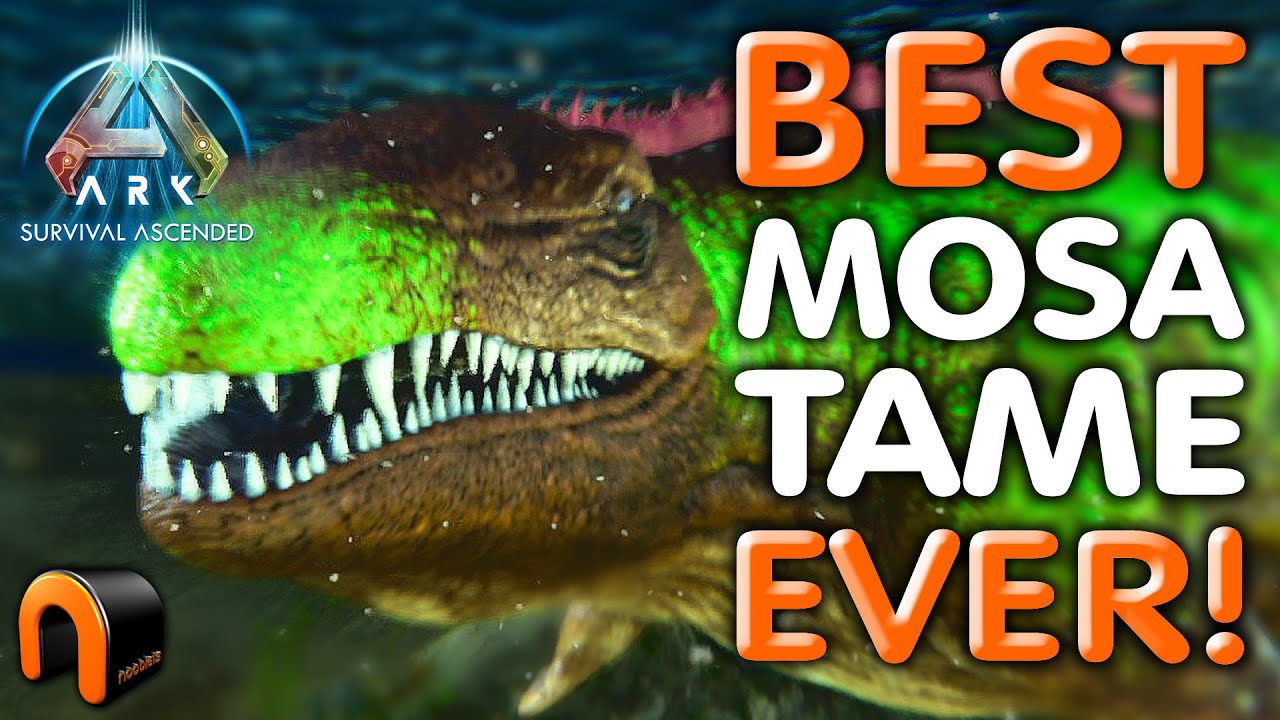 Ark MOSASAURUS TAMING Epic MOSA Trap! Ark Survival Ascended