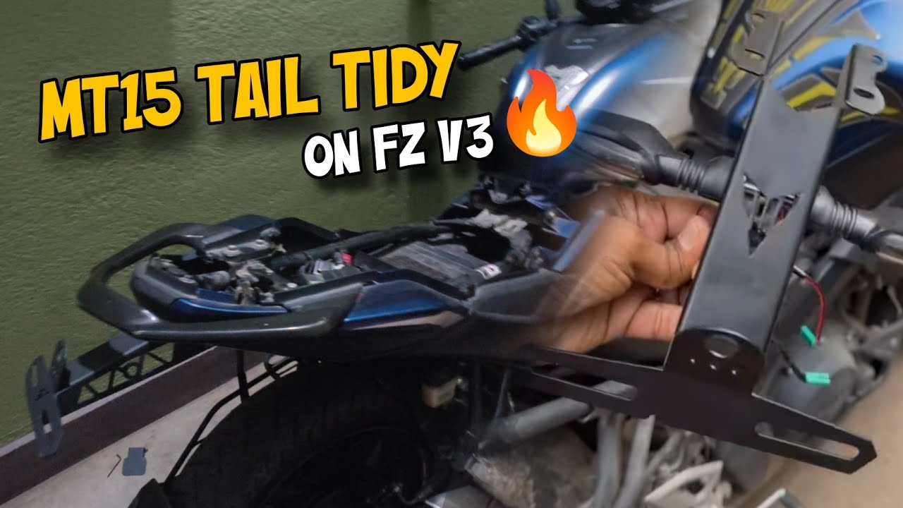 Installing MT15 Tail Tidy on FZ V3 • Clean Rear Look! 🔧 • Rishabh Bhardwaj 