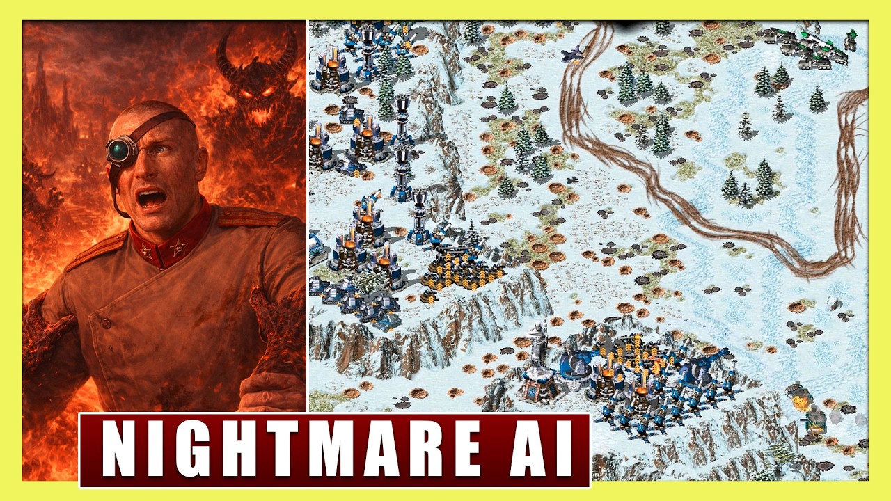 Red Alert 2 | Они сделали ИИ СЛИШКОМ СЛОЖНЫМ | 1 против 7 кошмарных ИИ