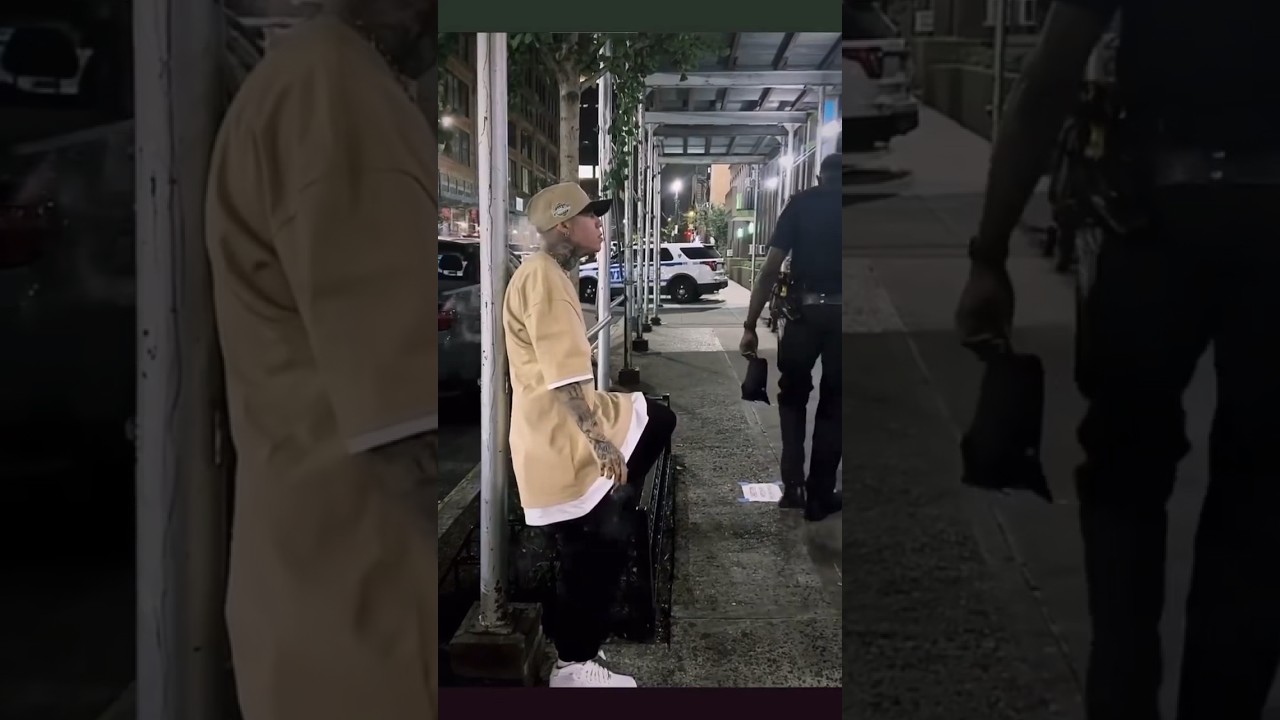 Santa fe klan fumando en frente de policias de los estados unidos #shorts