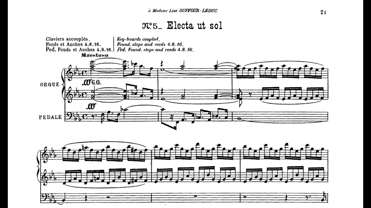 Henri Dallier - Cinq Invocations (Score Video)
