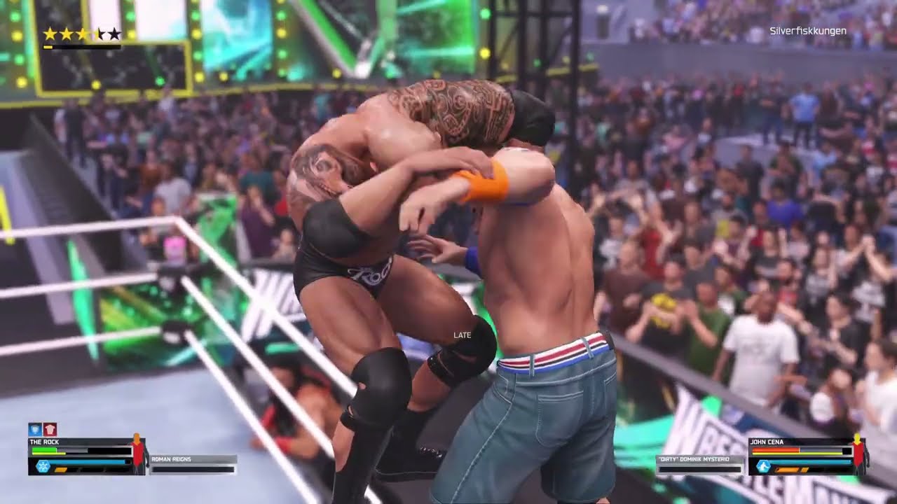 WWE 2K25 john cena vs the rock