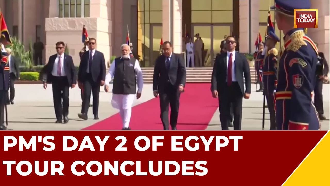 Modi Egypt Visit: PM Ends Two-day State Visit, Leaves For India