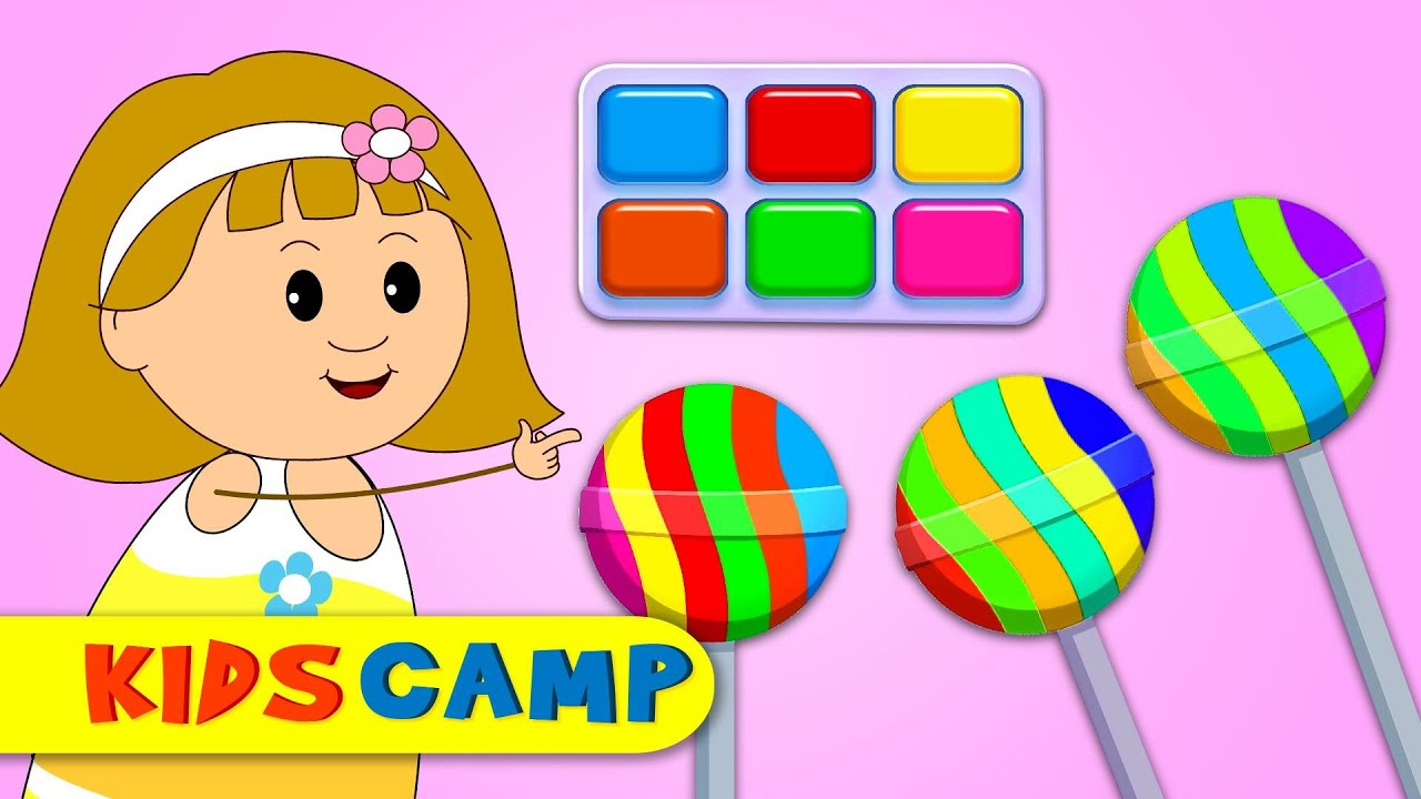 Kidscamp | Yummy Lollipop Painting With Elly | Learning Video for Toddlers