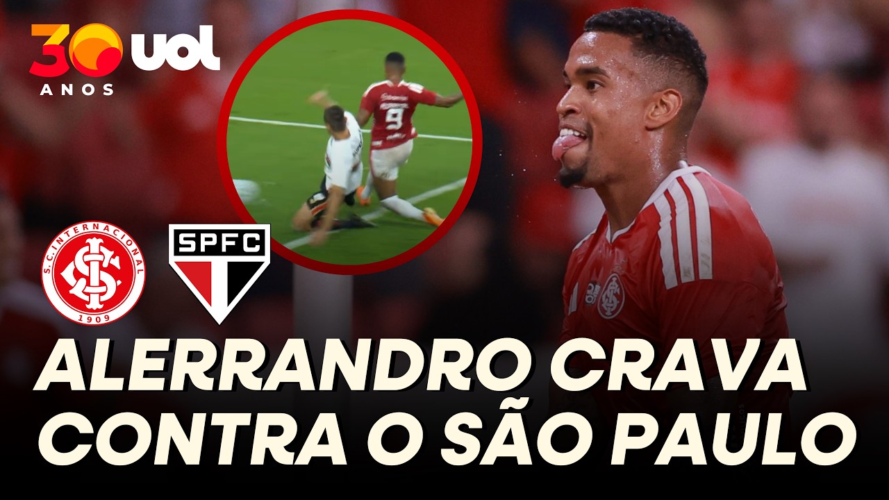 GOL DO INTER! ALERRANDRO ABRE O PLACAR PARA O COLORADO EM CIMA DO S&Atilde;O PAULO