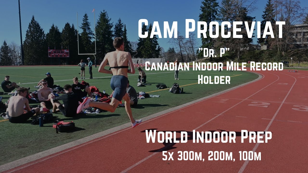 Cameron Proceviat - Track Workout - Indoor World Championships 1500m Prep