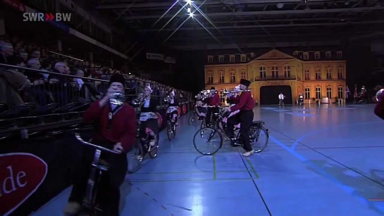 Musikparade Bicycle Showband Crescendo das Fahrradmusikkorps Niederlande
