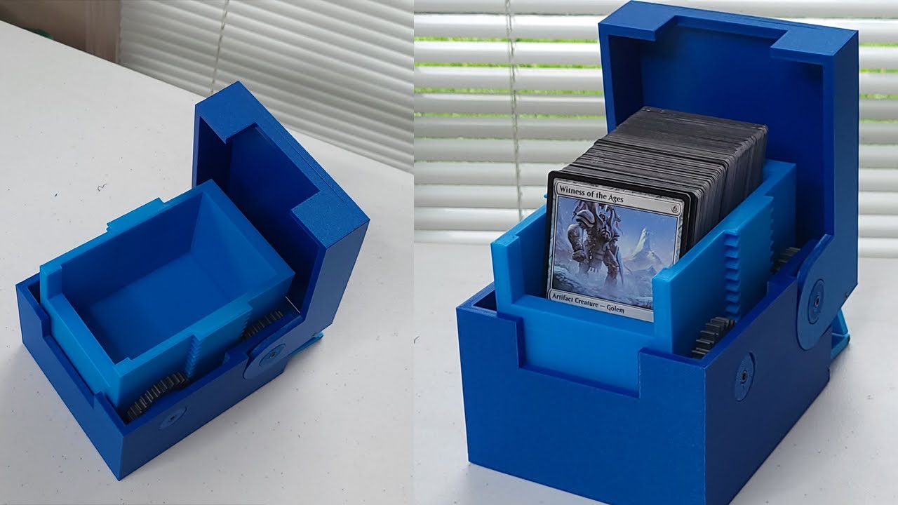 Lifting Deck Box With Window Assembly 3D Printed