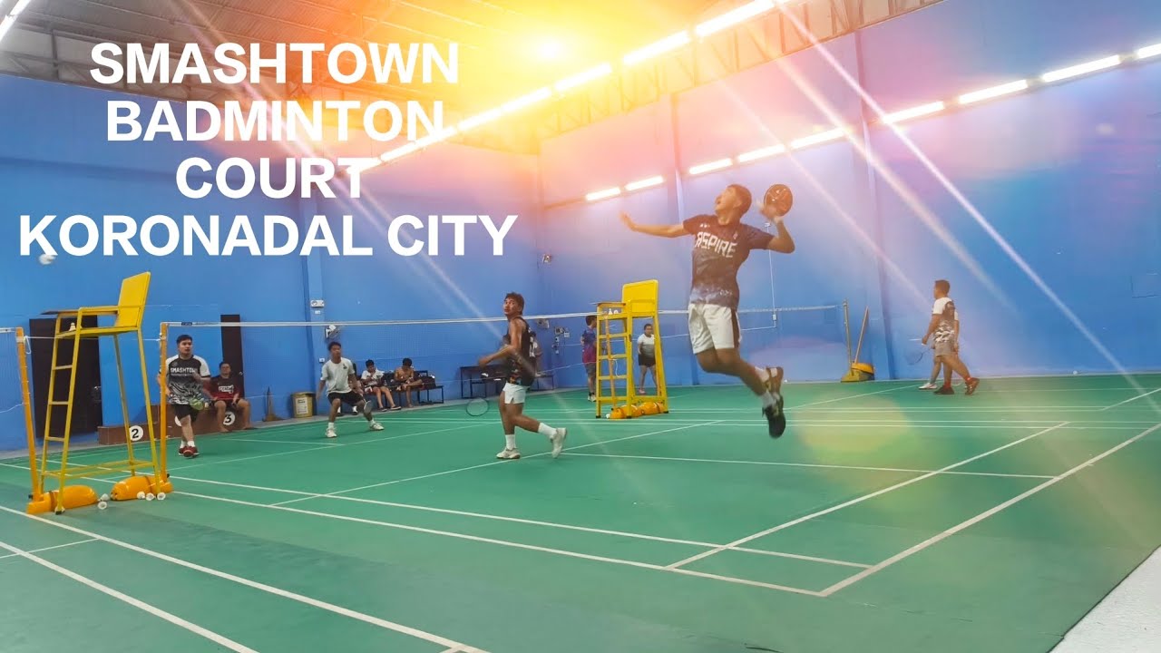 SMASHTOWN BADMINTON COURT KORONADAL CITY QUEUING ( Jepoy/ Rb vs  Megz/ Bradley)