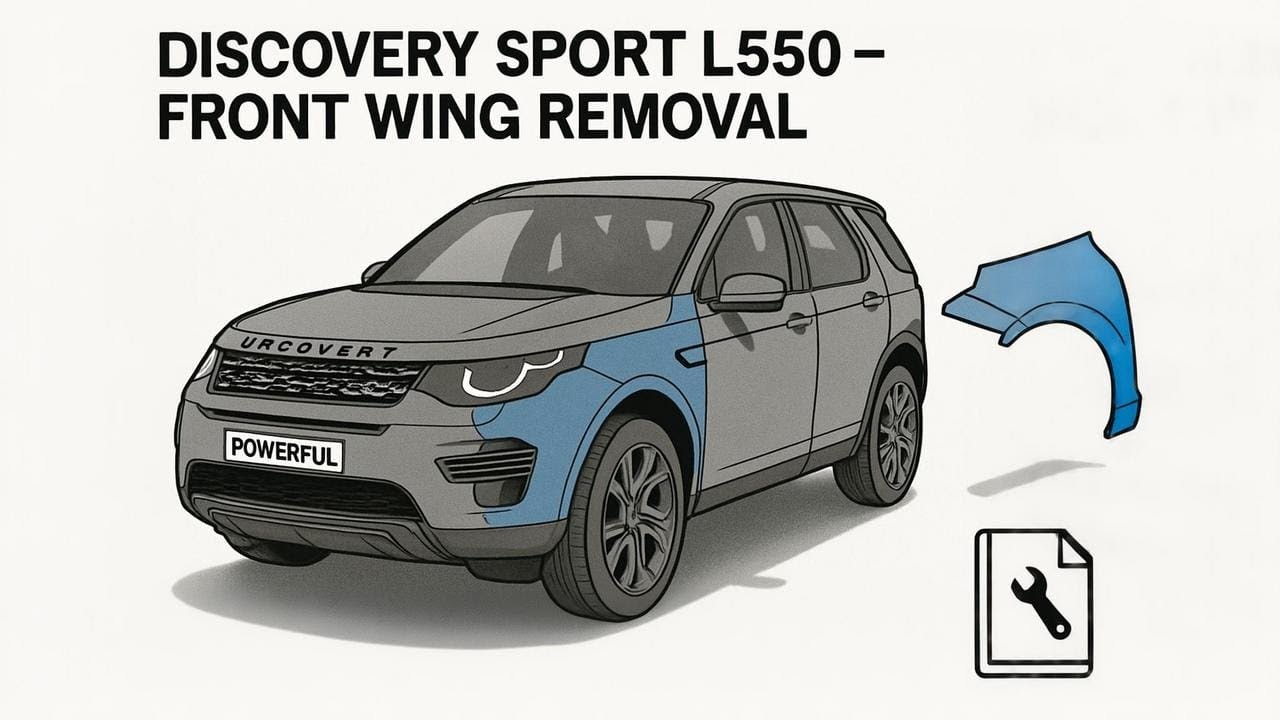 How to remove Front Wing / Fender on Land Rover Discovery Sport L550