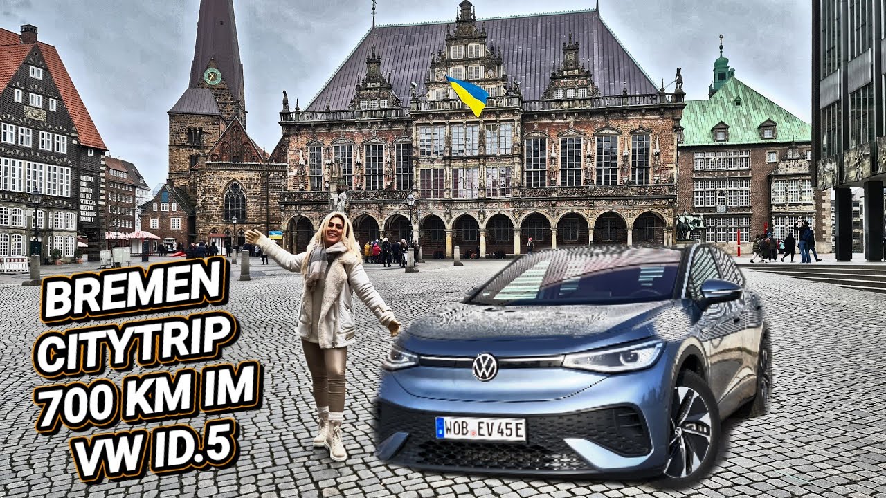Bremen Citytrip im Elektroauto VW ID.5! Deutschlands schöne Städte #reisen #electriccar