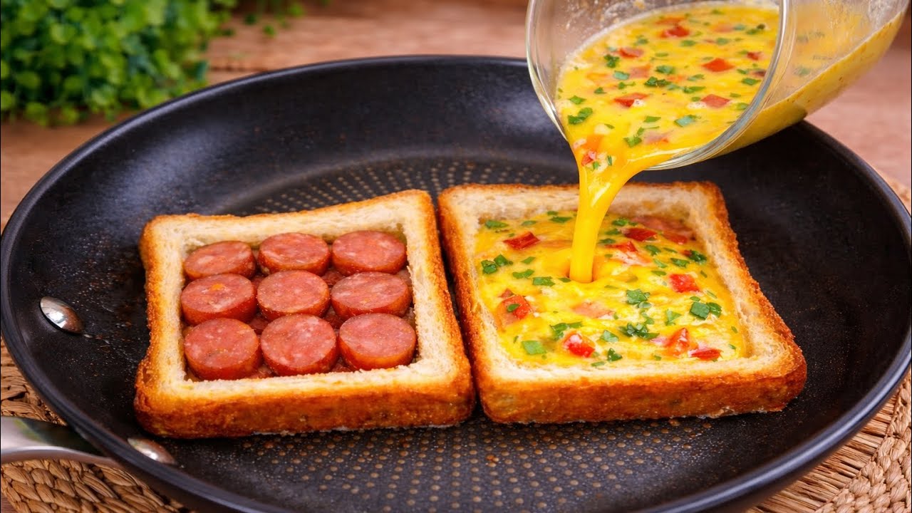 Do you have toast and sausages?Delicious breakfast in 5 minutes!