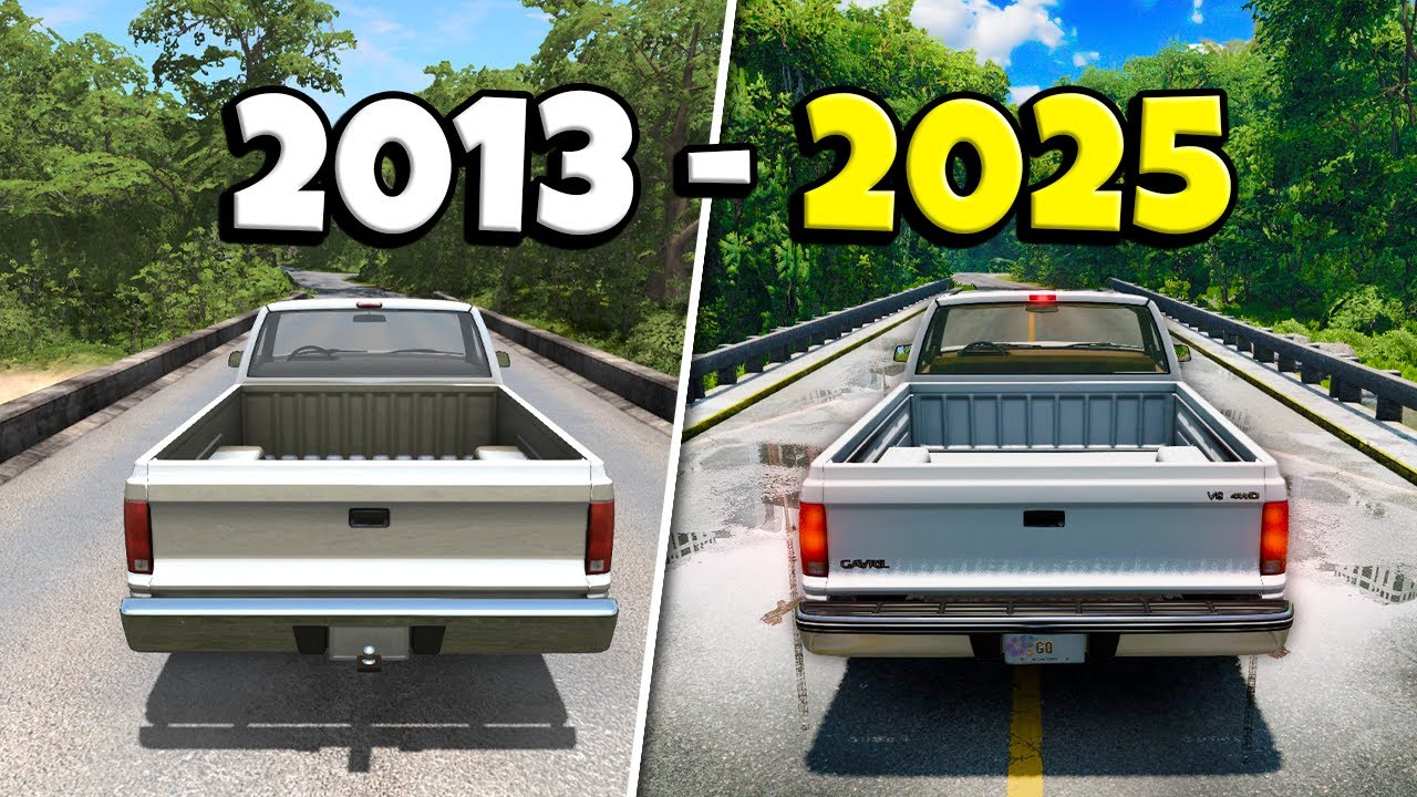 TESTEI TODAS as VERSÕES do BeamNG.drive (2013-2025)