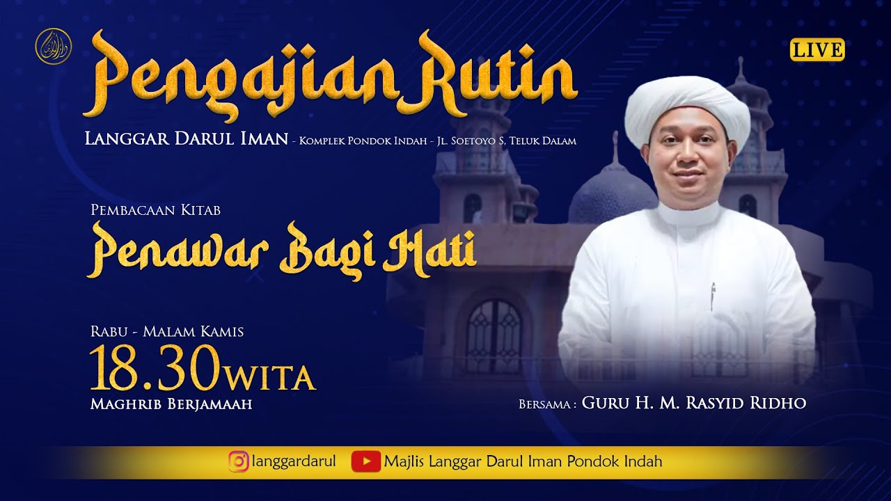 Pengajian Rutin Langgar Darul Iman Bersama Guru H.Muhammad Rasyid Ridha 07 Januari 2026