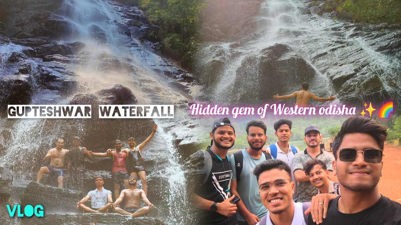 GUPTESHWAR WATERFALL⛰️✨🌈/Nrusinghanath Temple/Hidden gem of Western odisha/Explore Balangir/#Vlog