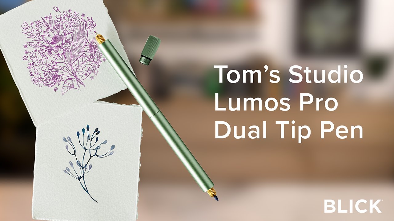 Tom&rsquo;s Studio Lumos Pro Dual Tip Pen | Refillable, Interchangeable Tips, and Premium Design