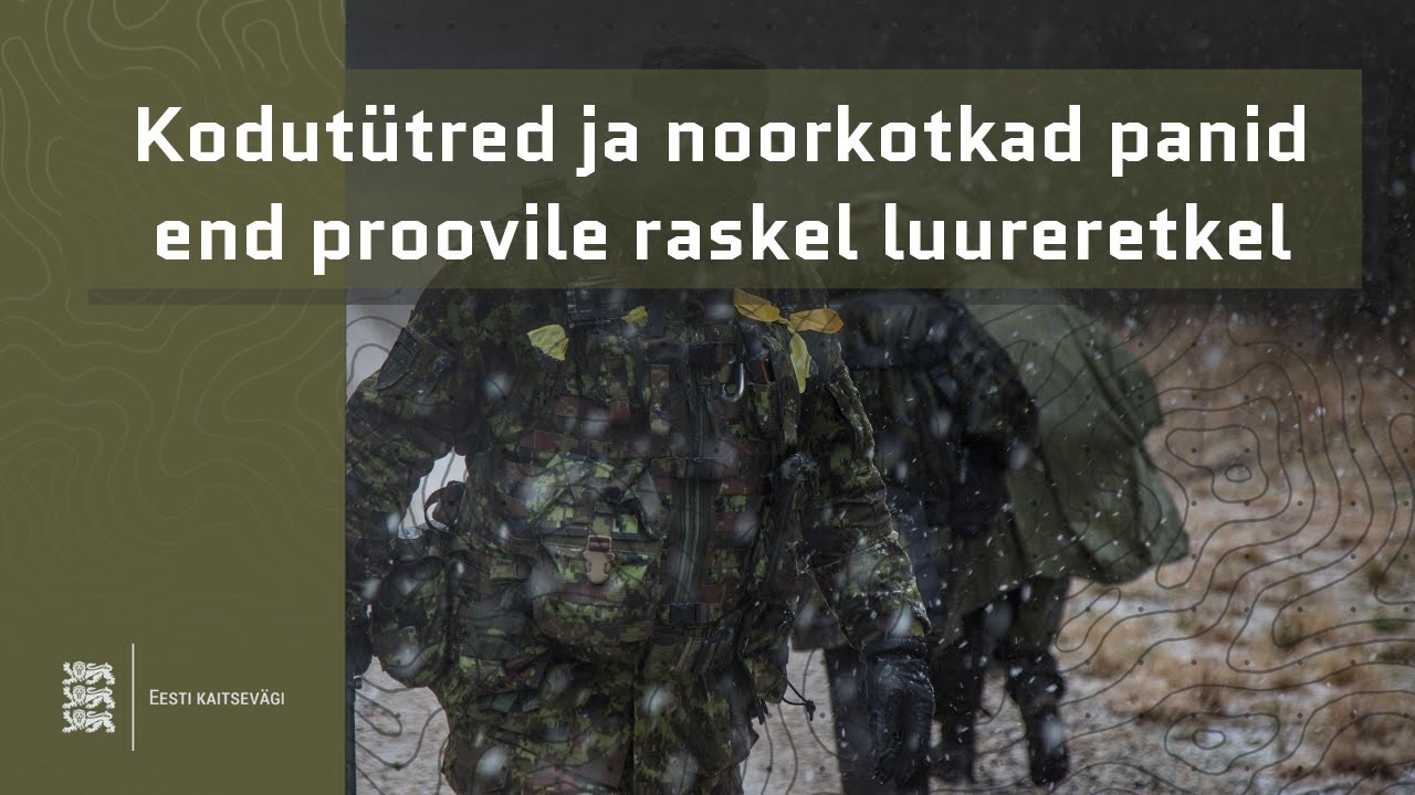 Kodutütred ja noorkotkad panid end proovile raskel luureretkel