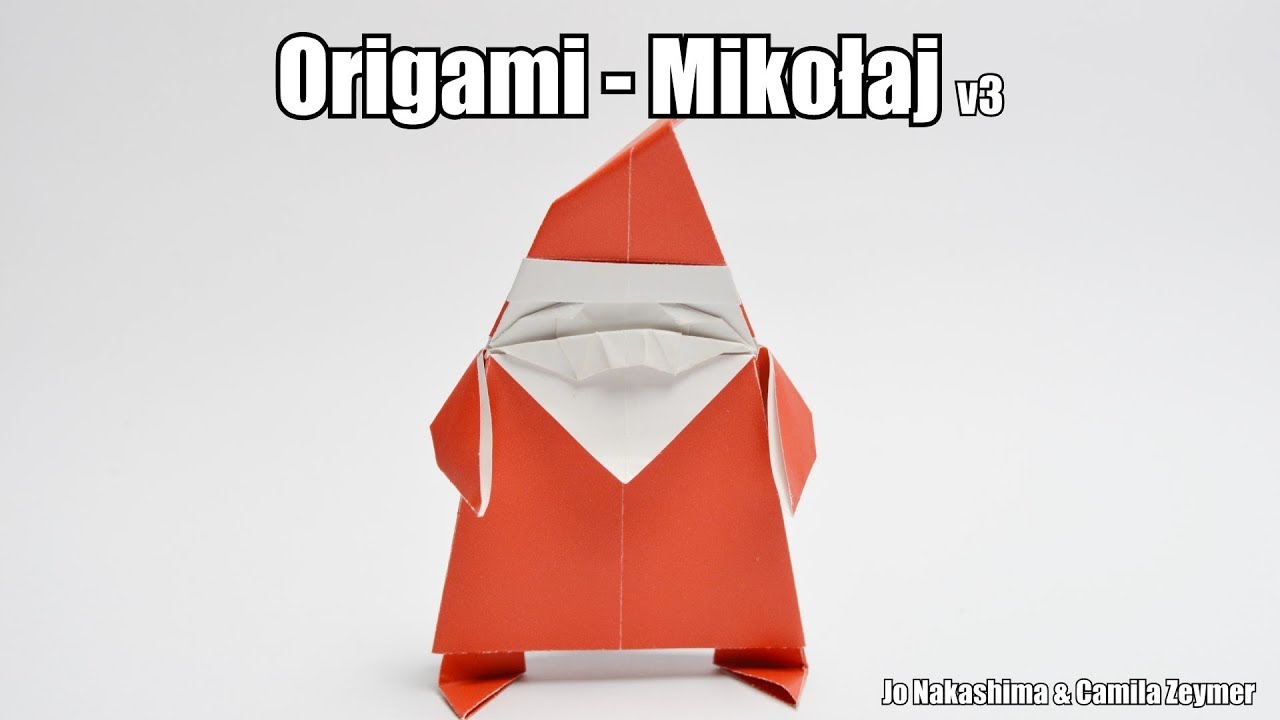 Origami - Mikołaj v3