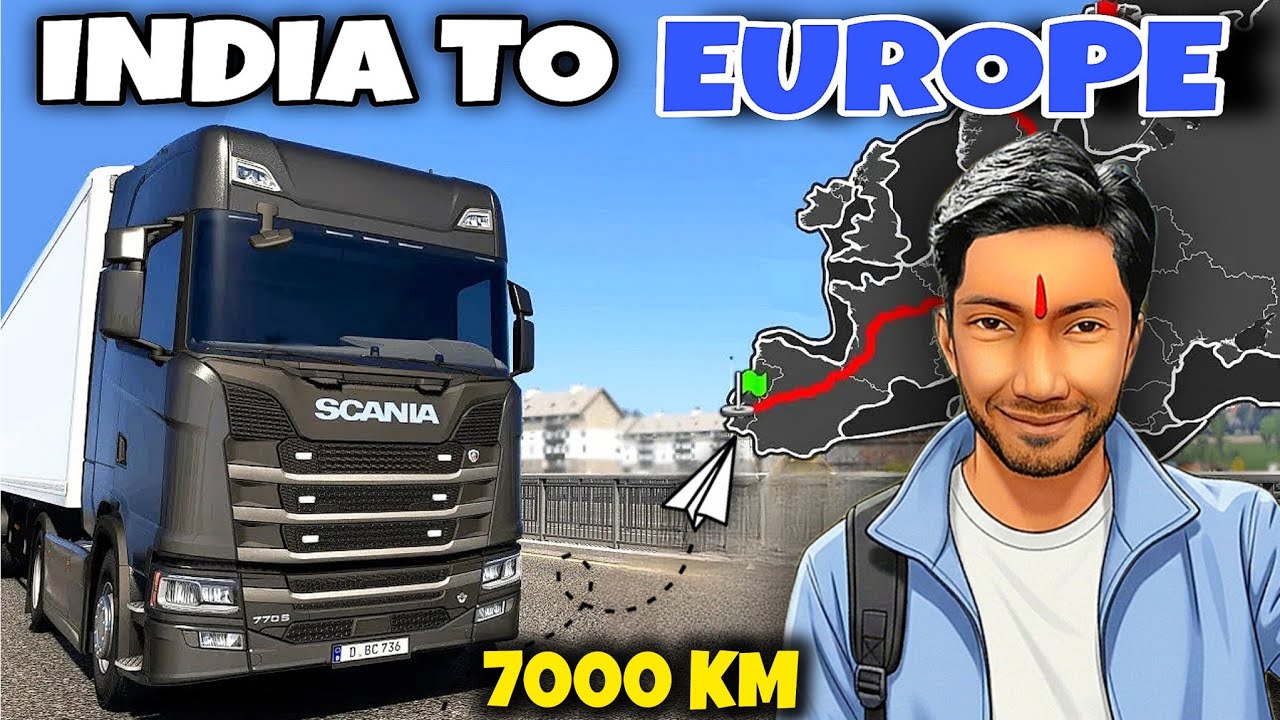 BUS SIMULATOR INDONESIA 🏔️😍 India To Europe Full Story!!