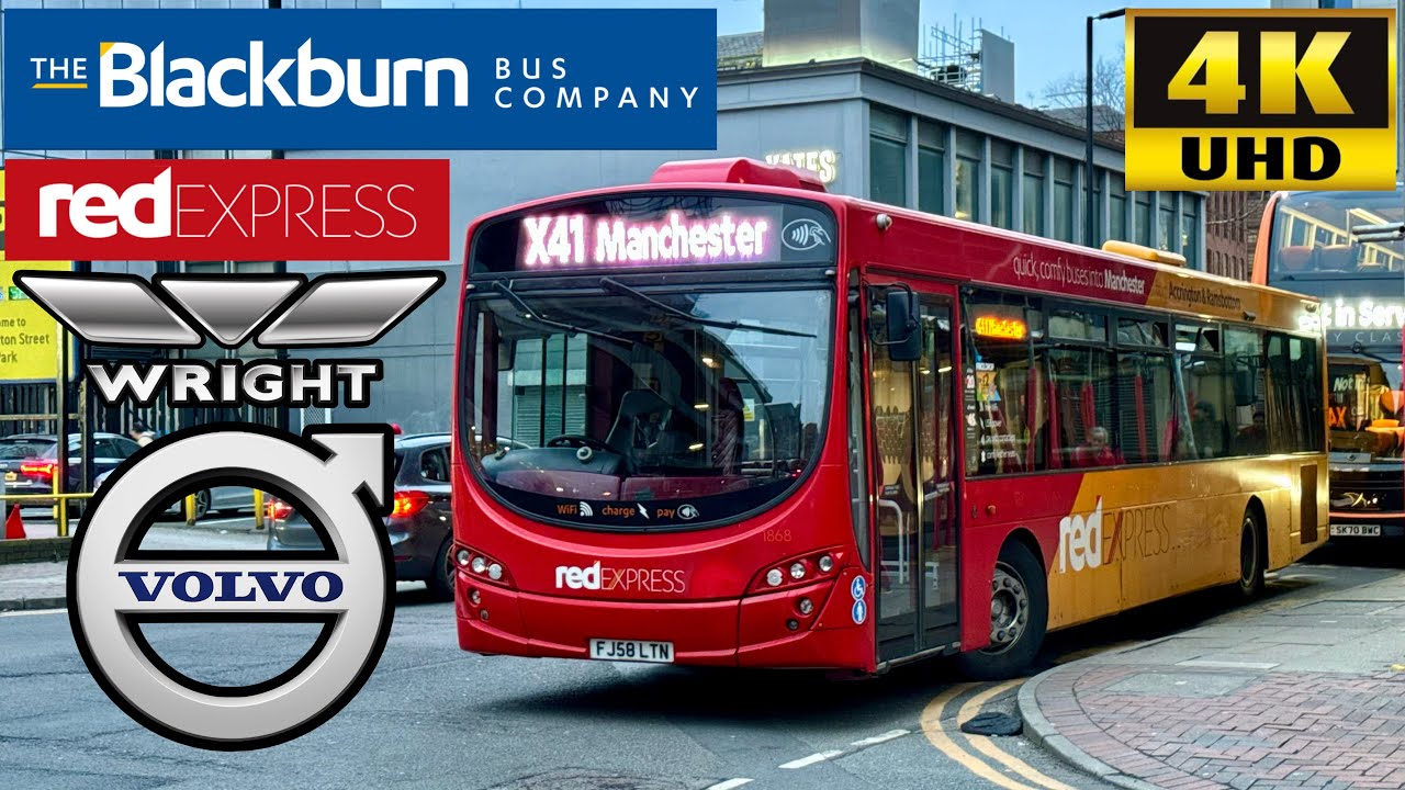 [Transdev: Red Express X41 Edenfield to Manchester City via Prestwich] Wright Eclipse 2 Volvo B7RLE