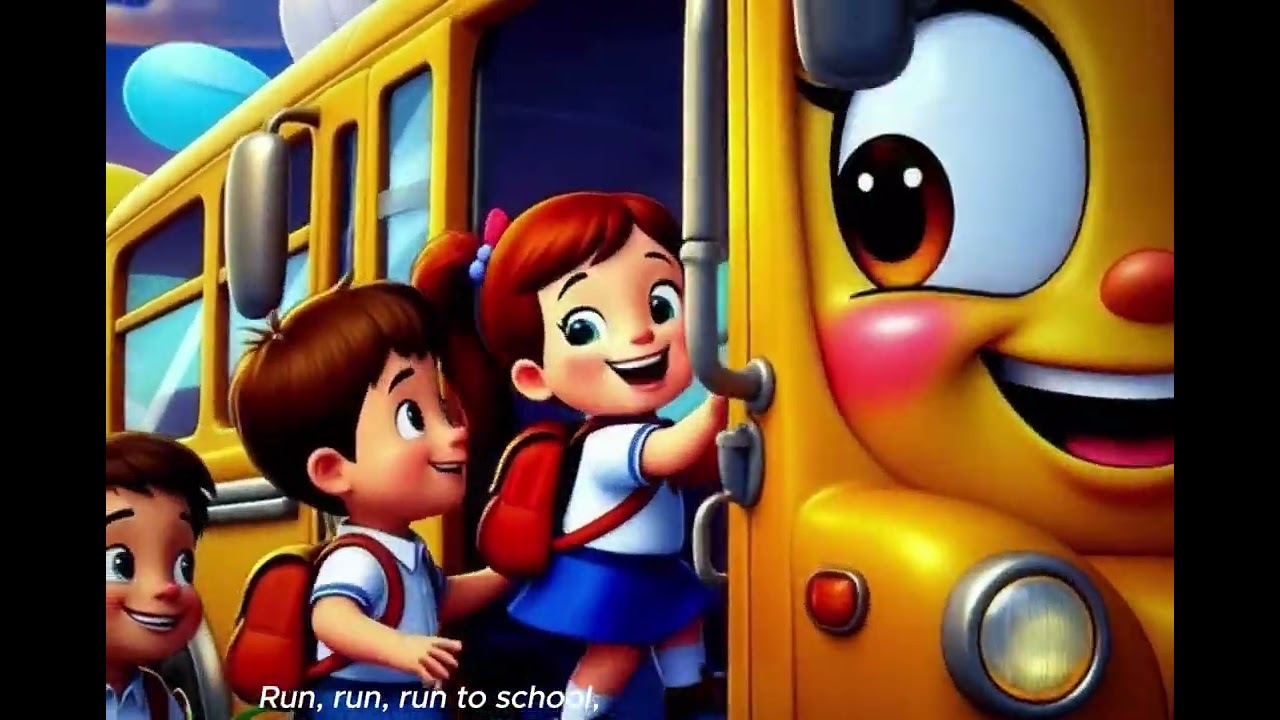 School bus song | Nursery Rhyme & Fun Song | cartoon | Kids Song |