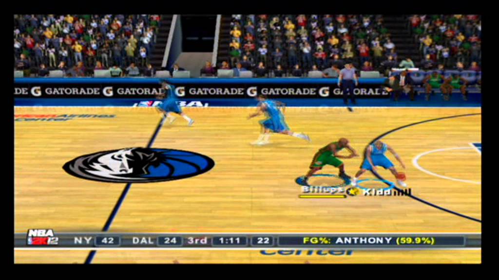 NBA 2K12 PS2 Knicks vs Mavericks