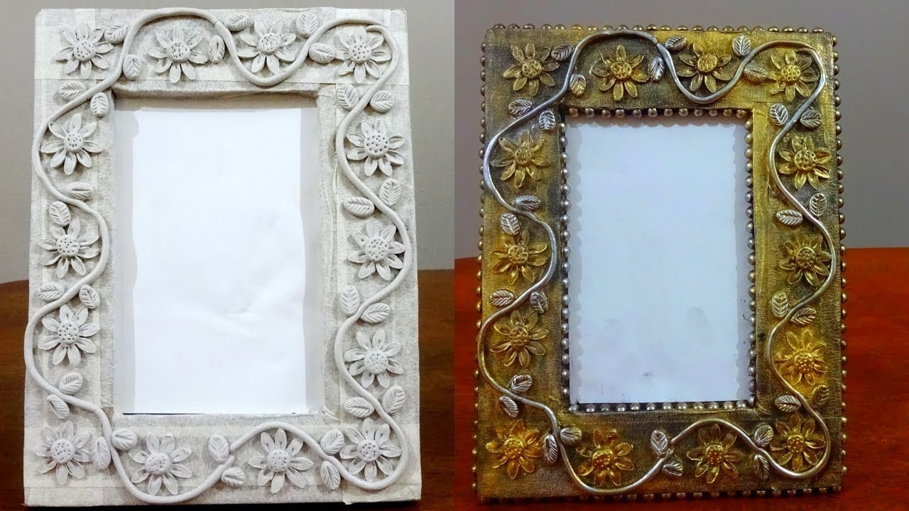 DIY PHOTO FRAME USING CARDBOARD