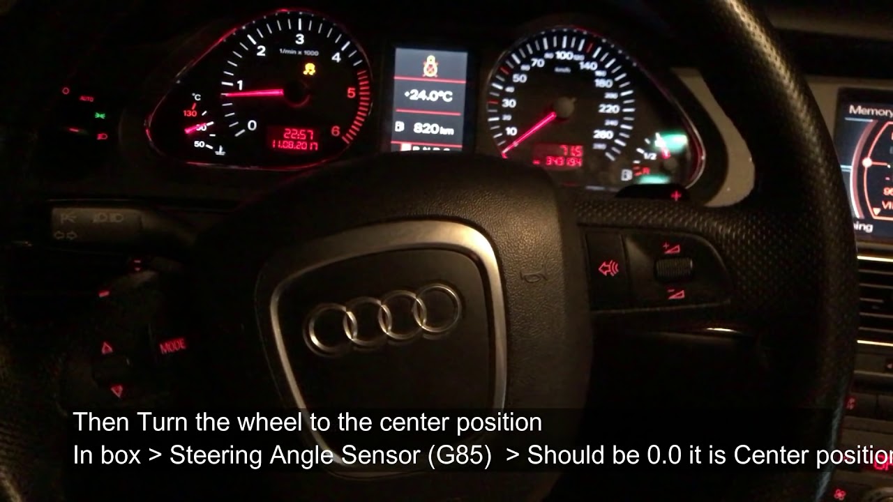 00778 - Steering Angle Sensor (G85) / Датчик угла поворота рулевого колеса Audi A6 C6 Fix with VCDS