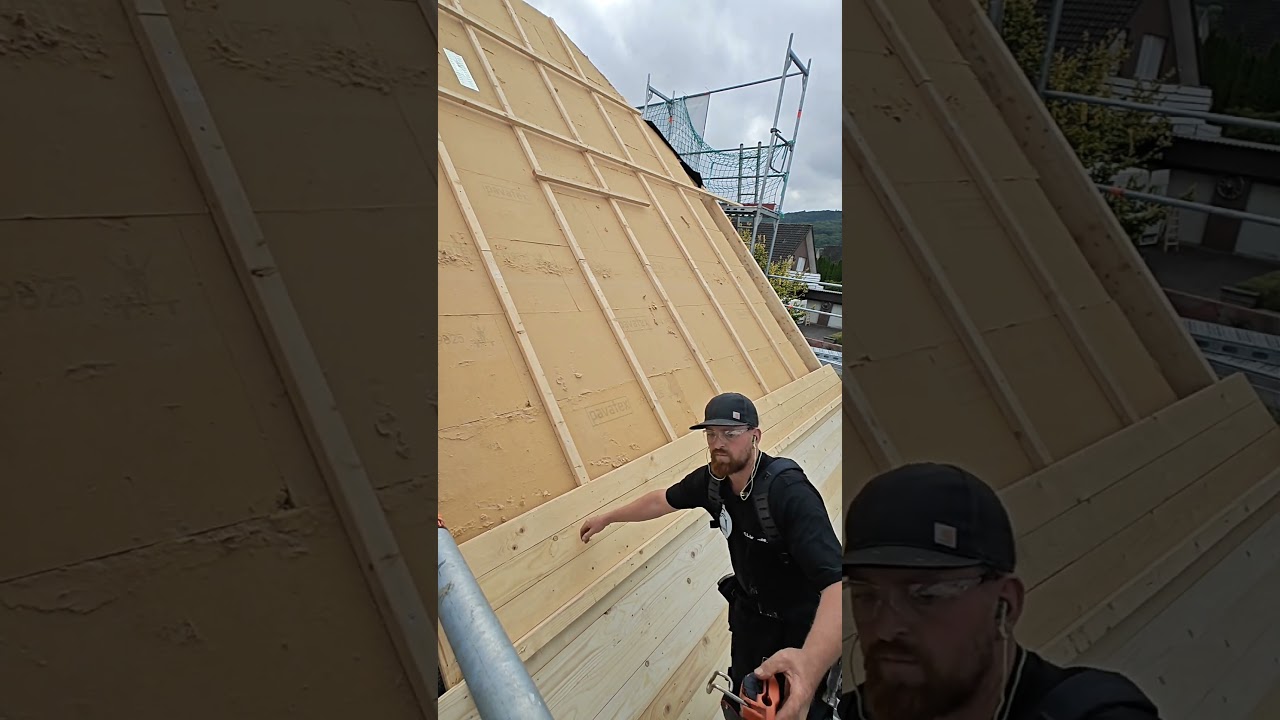 Einzelk&auml;mpfer Dachschalung. #howto #handwerk #carpentry #zimmerei