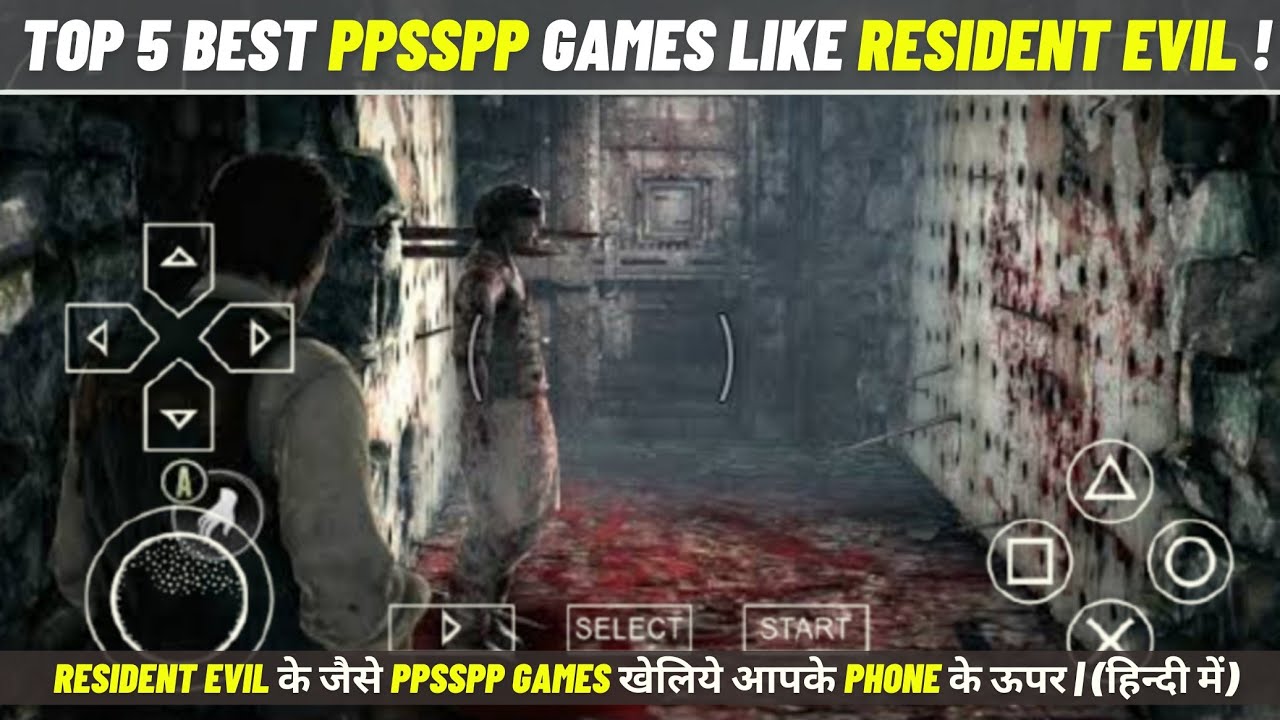 TOP 5 BEST PPSSPP Games Like RESIDENT EVIL For Android | [HINDI]