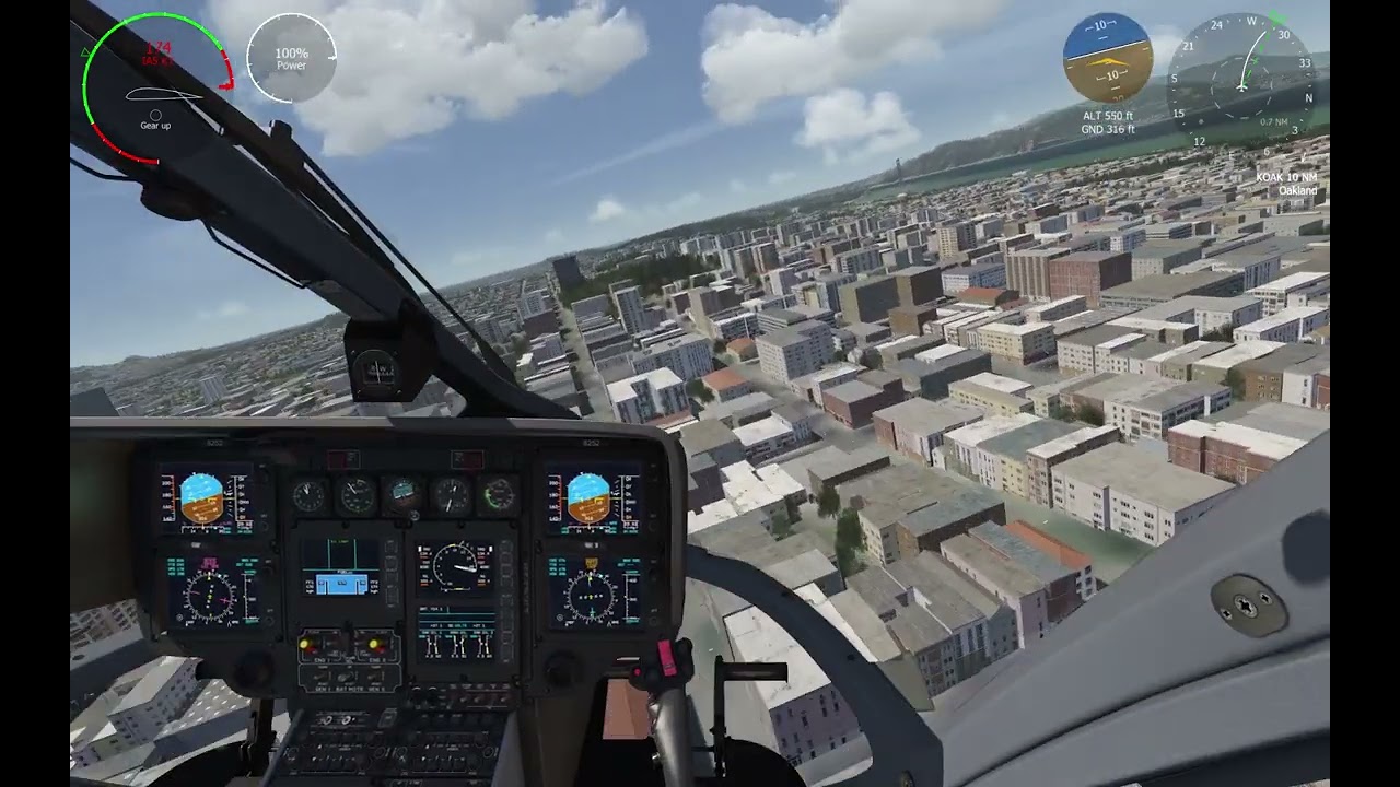 Eurocopter EC135 - San Francisco sightseeing flight (Aerofly FS 4)