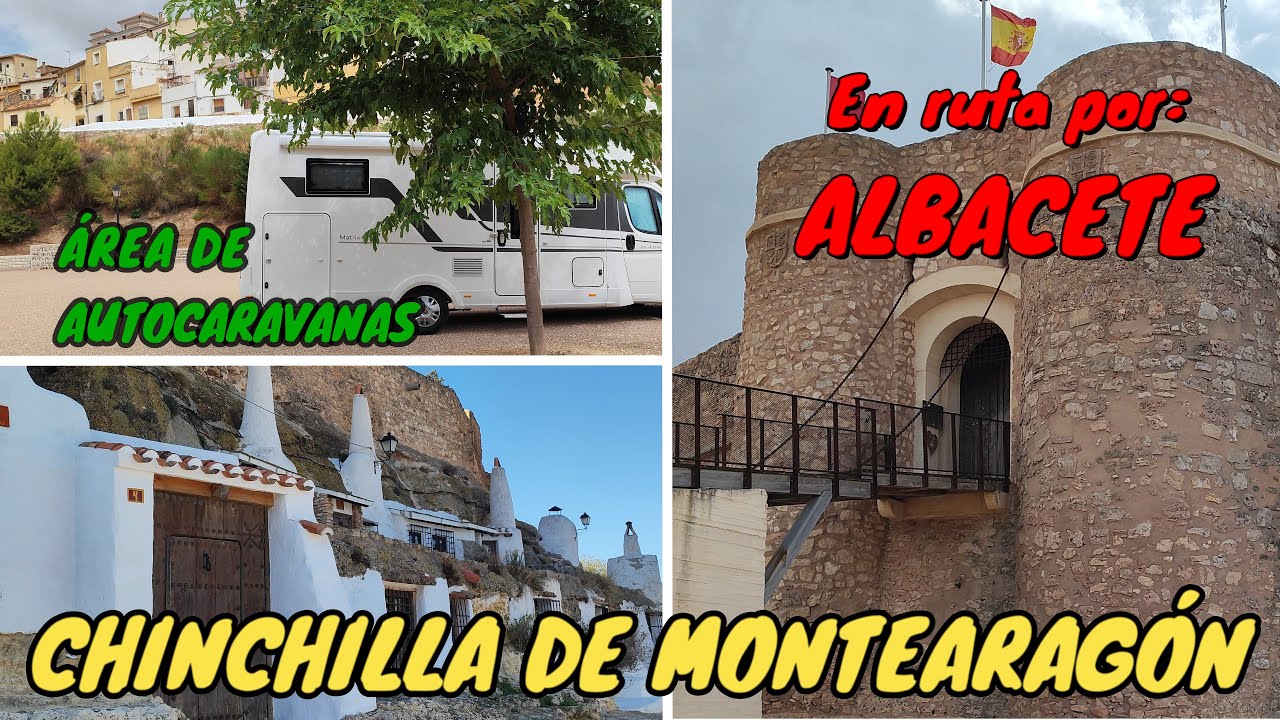 CHINCHILLA DE MONTEARAGÓN. En autocaravana por Albacete. Conjunto Histórico. Área de Autocaravanas.