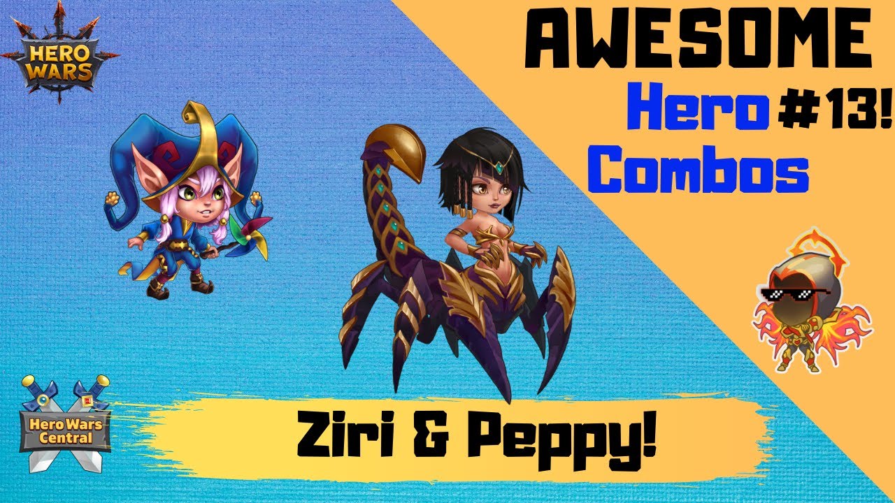 Hero Wars | Awesome Hero Combos! Ziri and Peppy!