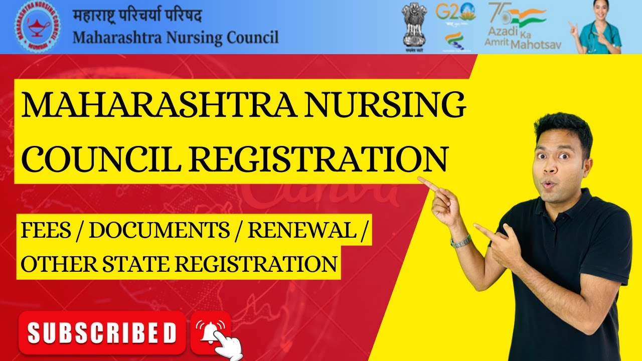 Maharashtra nursing council registration | MNC nursing registration online |MNC registration renewal