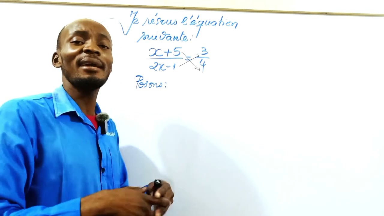 Résolution des équations quotient du type A(x) / B(x) = k (avec k ≠ 0)