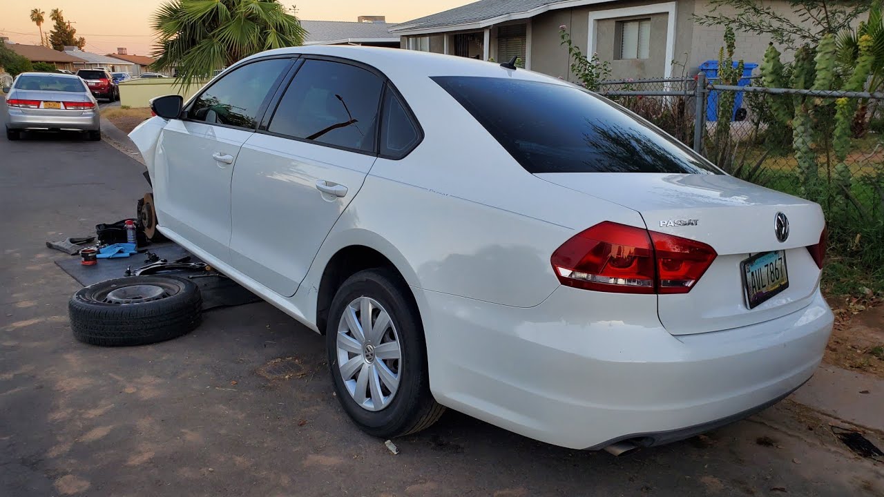 Volkswagen passat 2012 2.5 como cambiar  brazo horquilla o control arm