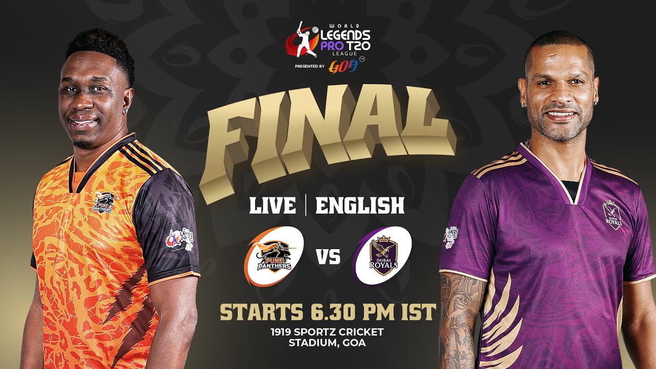 Pune Panthers vs Dubai Royals | Final | English | World Legends Pro T20 League 2026