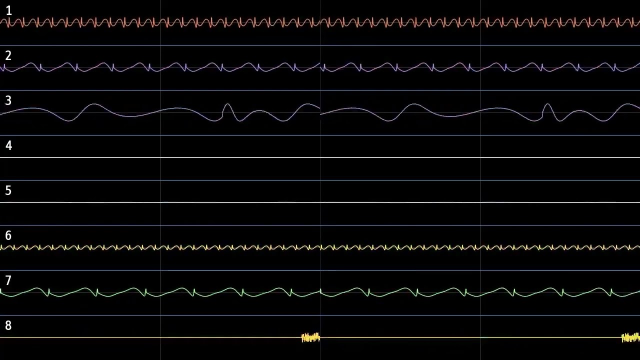 Grind Stormer / V-Five ((C) 1993 Toaplan Arcade) - Full soundtrack [Oscilloscope view]