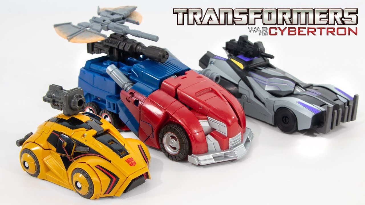 Transformers War for Cybertron Studio Series Game Edition Optimus Prime Bumblebee Barricade