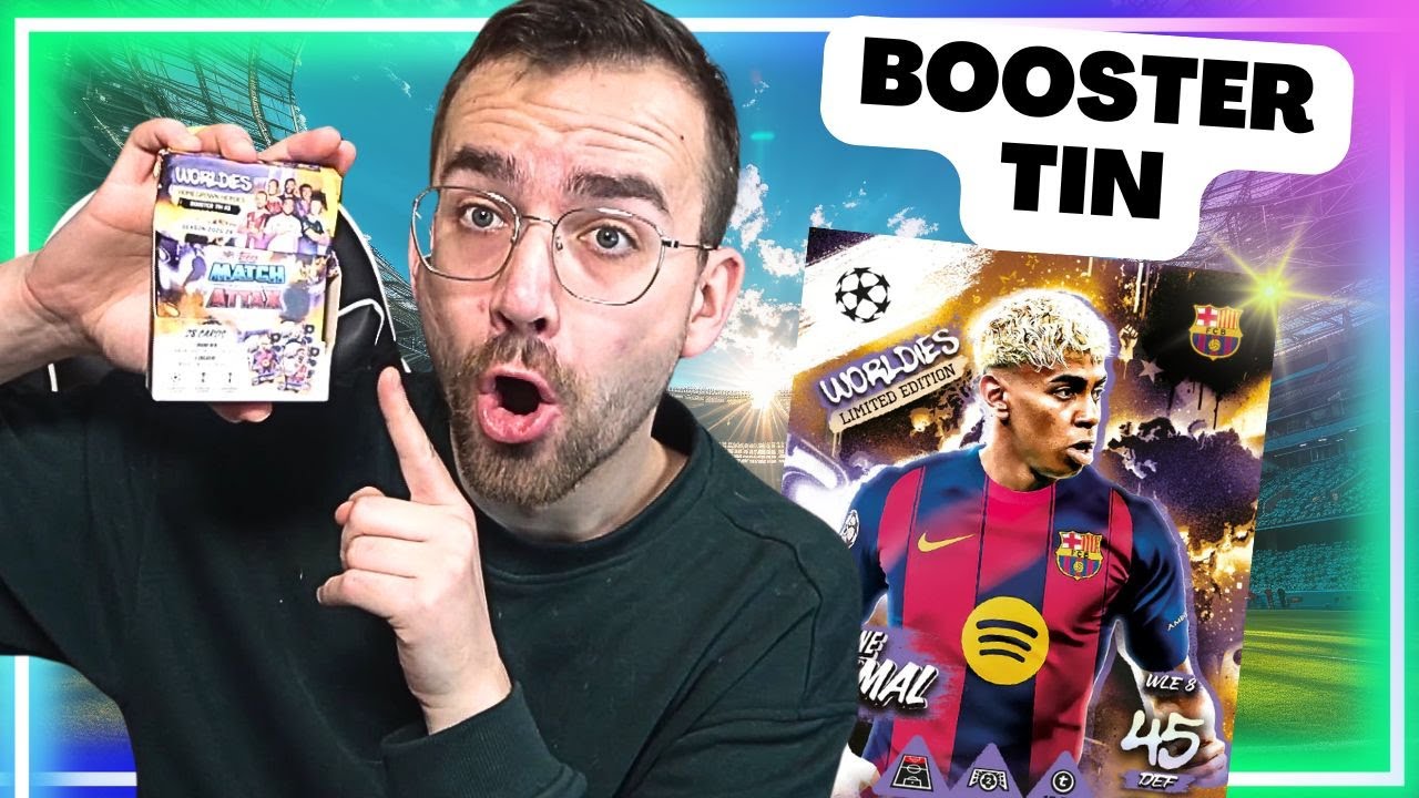 LAMINE YAMAL LIMITED !! BOOSTER TIN 😱🔥 TOPPS MATCH ATTAX CHAMPIONS LEAGUE 2025/26