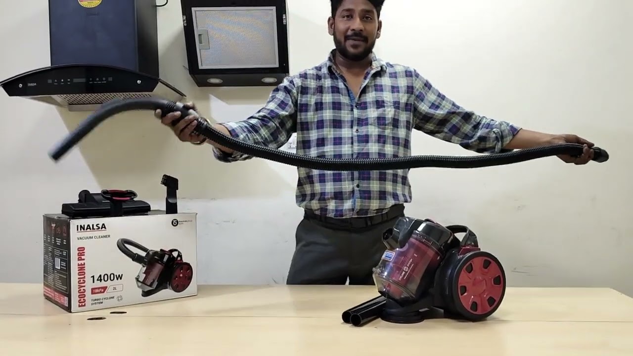 INALSA ECO CYCLONE PRO VACUUM CLEANER UNBOXING AND DEMO