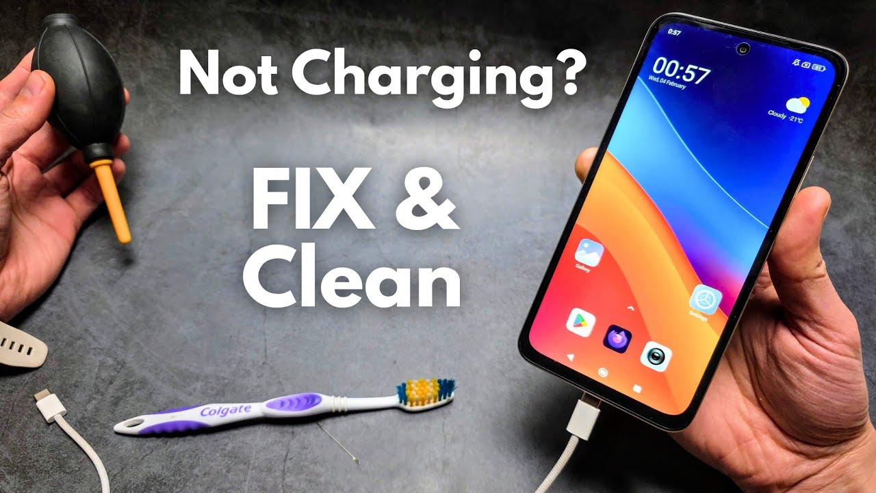 Any XIAOMI Phone - NOT CHARGING? How to FIX Charging Problem & Clean Type-C Charger Port 