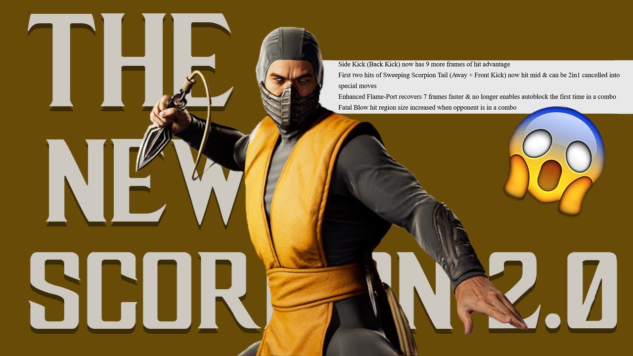 New Ways to Play Scorpion in MK1 [Buffs/Ferra breakdown]