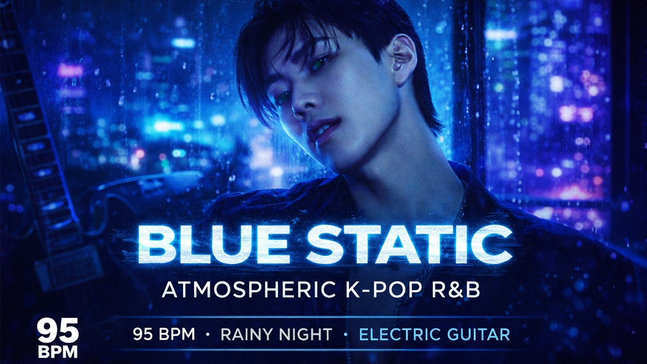 Blue Static (블루 스태틱) – Atmospheric K-Pop R&B | 95 BPM Rainy Night Vibes