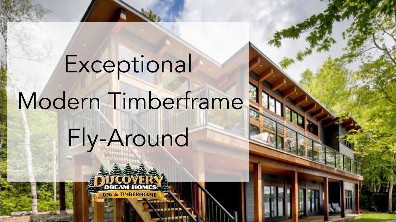 Exceptional Modern Timber Frame Home￼ @discoverydreamhomes