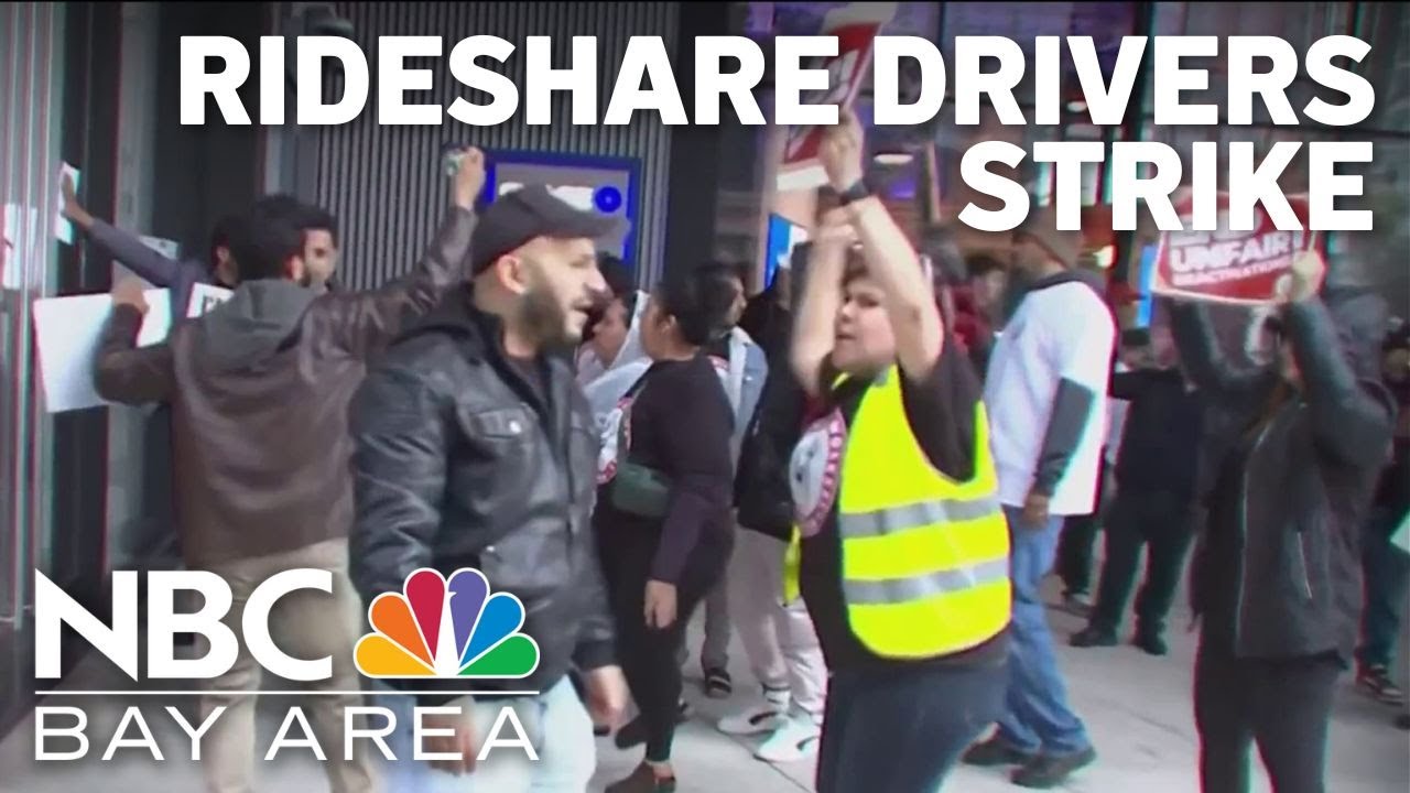 Uber drivers strike for higher pay at San Francisco headquarters